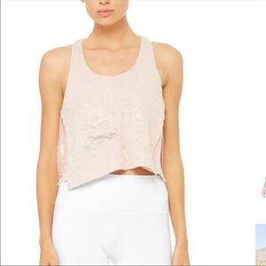 Alo‎ Yoga Powder Pink Step 2 Tank Top Size Small